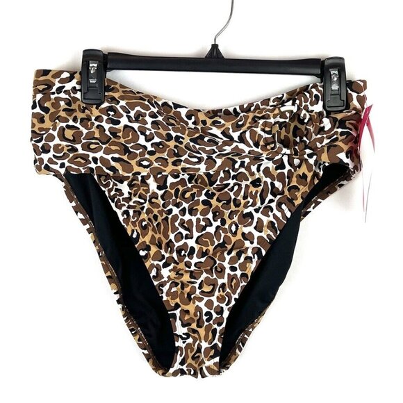Lilly Pulitzer Women’s Valyn Animal Print High Rise Bikini Bottom Size 14